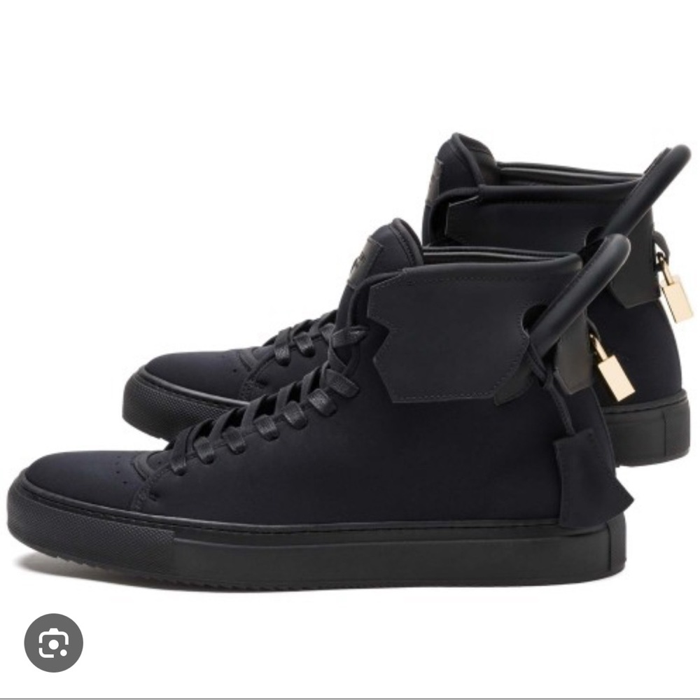Buscemi Midnight Black High-Top Sneakers